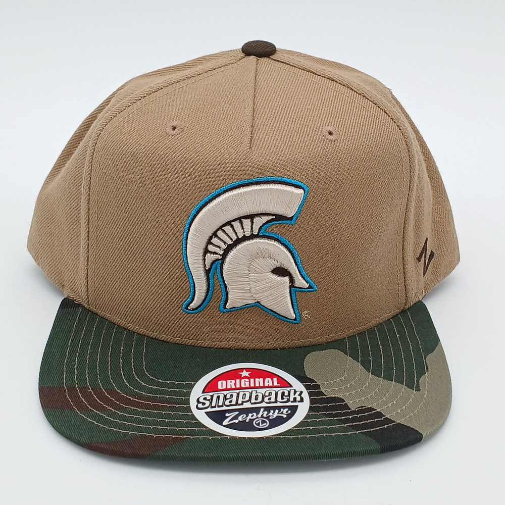Michigan State Spartans Hat Snapback Cap Zephyr NCAA MSU Camo Wool Blend NEW